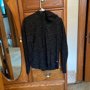 Black hooded t shirt